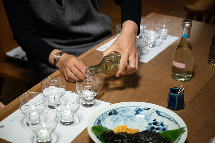 sake tasting washino o tohoku japan
