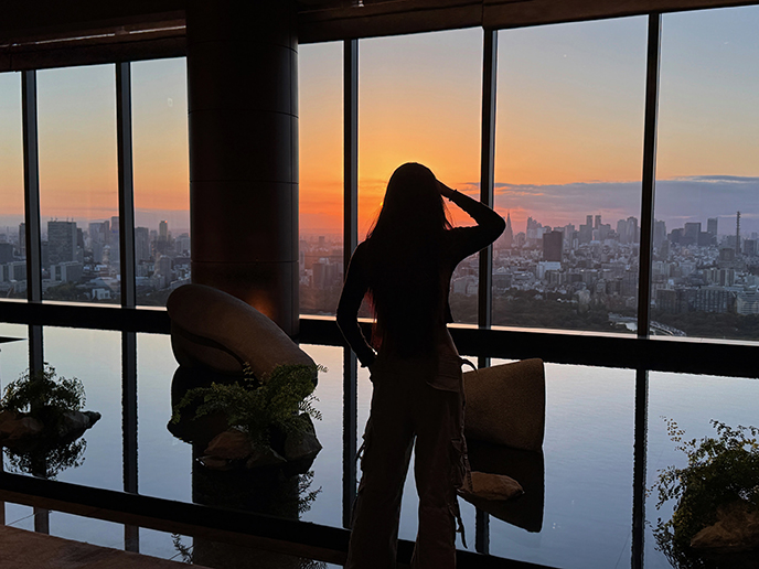 tokyo sunset viewpoint instagrammable hotel luxury